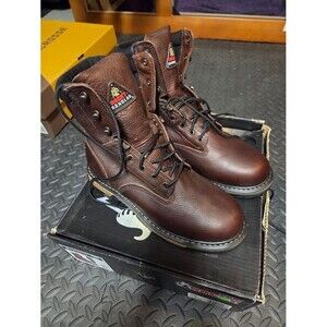 Rocky IronClad 5693 Waterproof Work Boots Mens 11.5 M Brown Leather